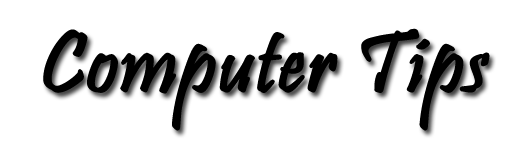 Computer tips text