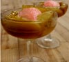 Caramelized Banana and Raspberry Sorbet