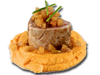 Asian Marinated Pork Loin with Gingered Sweet Potatoes and Five-Spice Apples