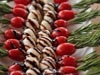 Caprese Skewers with Plum Balsamic Drizzle