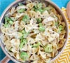Broccoli & Farfalle Salad, Gorgonzola Dressing